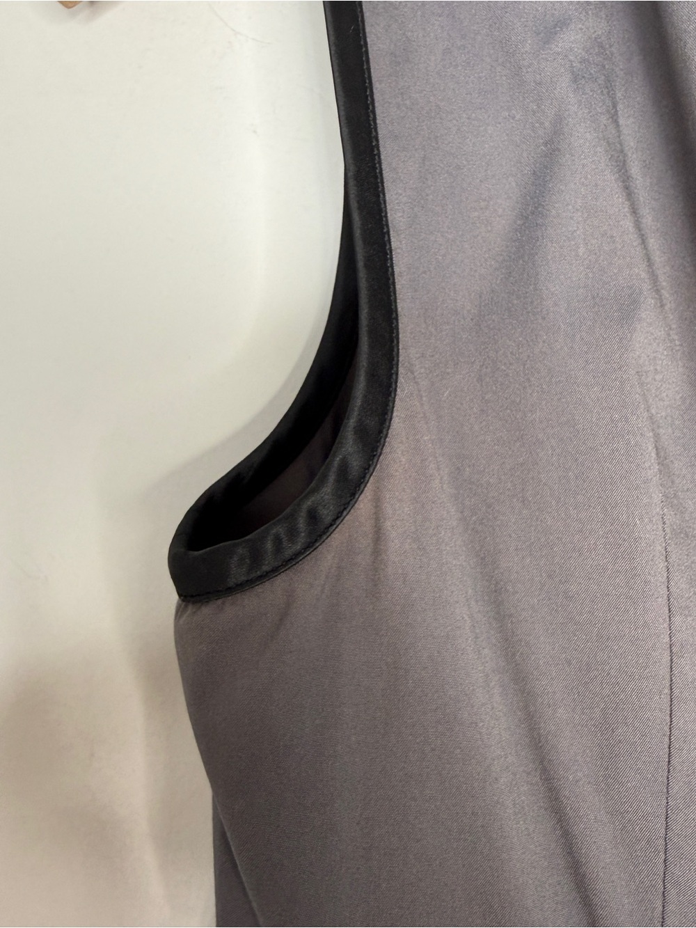 Prada Gray Peplum Sleeveless Blouse Top Size 40 Italy - Picture 11 of 11